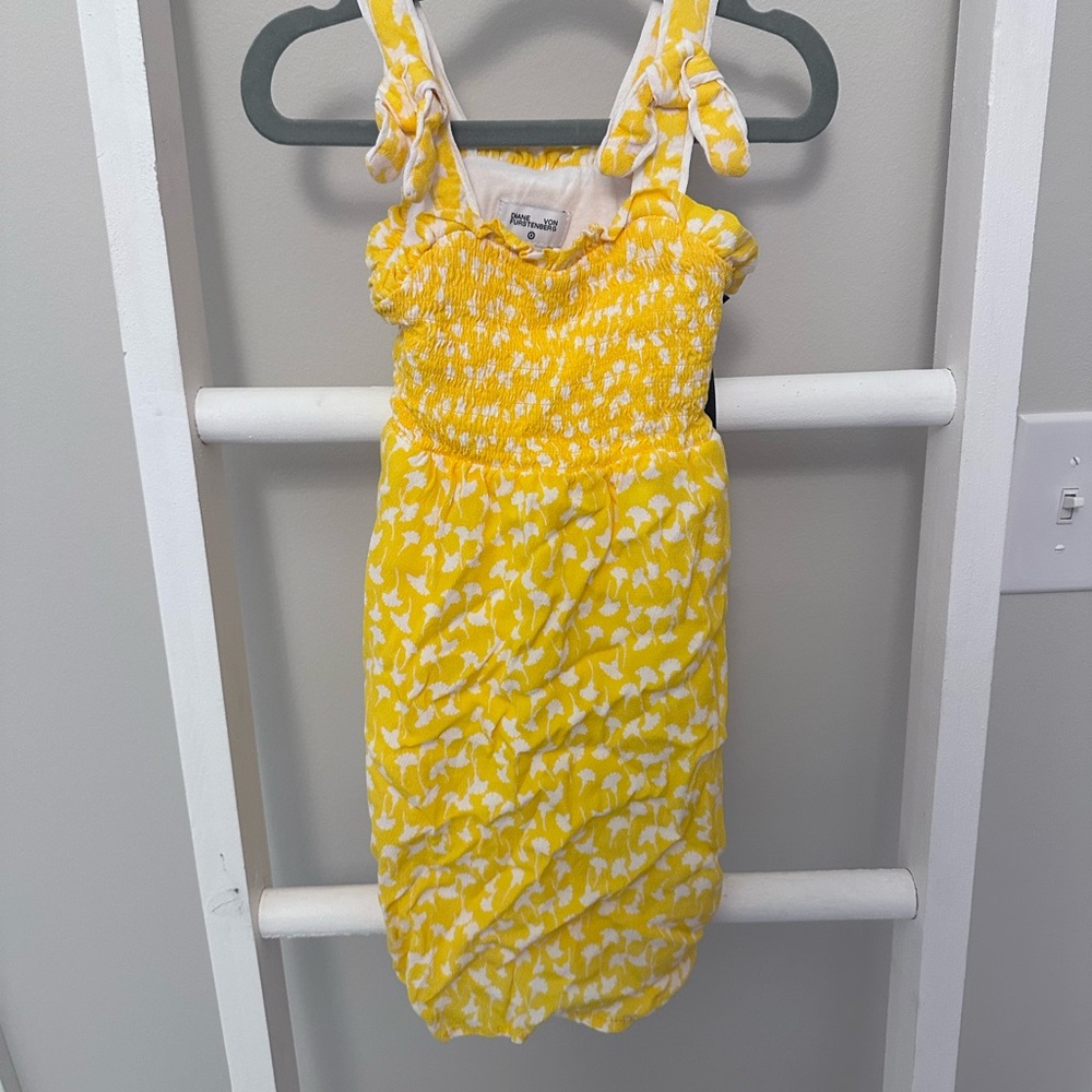 New Diane Von Furstenberg for Target Yellow Sundress Spaghetti Strap Casual 2T